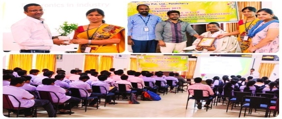 A guest lecture by Industry expert,<br> Mr. U. Srinivasa Rao, Project Manager-New Product Development,<br> EATON Power Quality Pvt. Ltd., Pondicherry
